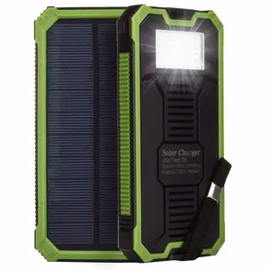 NEW Waterproof solar powerbank high quality solar panel power bank portable solar panel charger usb solar powered charger case