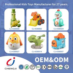 Chengji presse <span class=keywords><strong>chariot</strong></span> jouet éducatif précoce bébé simulé coloré dessin animé animaux en forme <span class=keywords><strong>de</strong></span> voiture <span class=keywords><strong>de</strong></span> <span class=keywords><strong>course</strong></span> presse n go jouets - Product Image 6