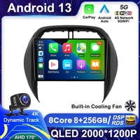Autoradio Android 9 pouces 2 Din pour RAV4 2003-2005, système stéréo multimédia avec DSP, GPS, lecteur de voiture