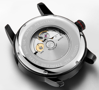 Montres mécaniques en acier pour hommes, design d'usine et personnalisation par lots, avec double calendrier et affichage 24 heures, pour marque privée