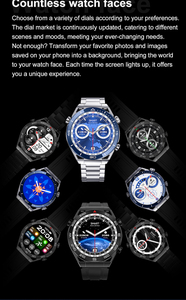 Reloj inteligente <span class=keywords><strong>DT</strong></span> <span class=keywords><strong>NO</strong></span> <span class=keywords><strong>1</strong></span> Ultra Mate para hombre de negocios, correas de cuero de acero inoxidable, pantalla redonda, llamadas BT, reloj inteligente <span class=keywords><strong>DT</strong></span> - Product Image 3