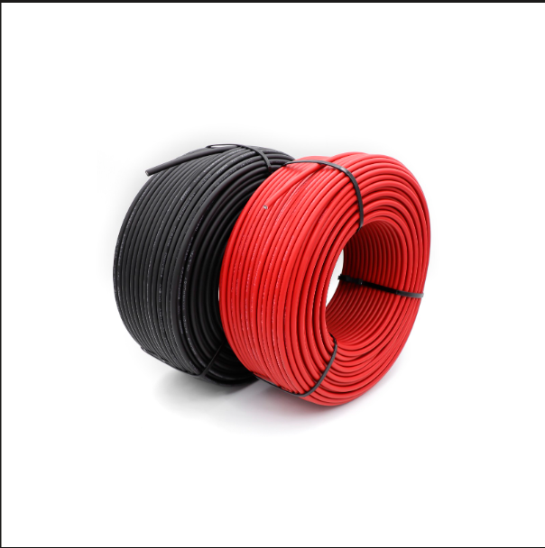 H1Z2Z2-K PV1-F XLPO High Voltage Solar Photovoltaic Power Station Cable 4mm2 6mm2 Tinned Copper DC 1500V UV Resistant Halogen