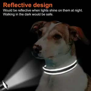 Coleira De Cão Reflexiva Acolchoada com Neoprene Macio Respirável Ajustável Nylon Dog Coleiras para Pequenos Médios Grandes Cães