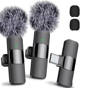 K9 2.4G Mini taşınabilir kablosuz yaka klip mikrofon C yaka mikrofonu için canlı gösteri yayın röportaj Vlog kısa Video - Product Image 6