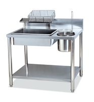 Table de panure manuelle de poulet de même style KFC de haute qualité en acier inoxydable