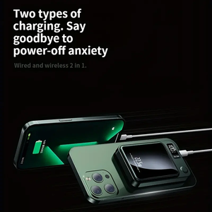 10000mAh Mini ngân hàng điện không dây PD 20W bên ngoài pin sạc nhanh từ Powerbank cho <span class=keywords><strong>Iphone</strong></span> 15 14 13 - Product Image 6