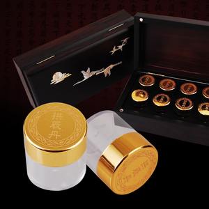 Contenedor Transparente Brillante con Tapa Dorada y Letras Cheongbyeong Gongjindan (100 Unidades por Paquete) Etc. Marca Sin Opciones - Product Image 1