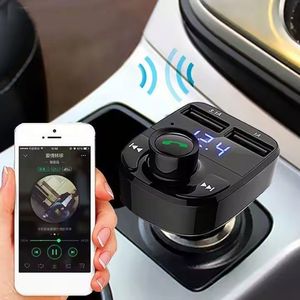Hot Sale X8 Mp3 Player <b>Wireless</b> 5.0 Dual FM <b>Transmitter</b> Hands-free Audio Kit Car Charger for Vehicle - Product Image 5