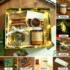 Creative Scented Candle <b>Gift</b> <b>Box</b> Practical Employee <b>Gifts</b> Cross-border Birthday Wedding Guest Favor Set - Product Image 3