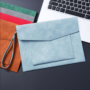 Manufacturer Wholesale Office Folder PU Leather Large Capacity <strong>File</strong> Bag Student Leather Archive Protective Cover - Product Image 1