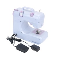 Mini machine à coudre domestique portable, machine à coudre surjeteuse à plat pour usage domestique, automatique et multifonctionnelle pour débutants
