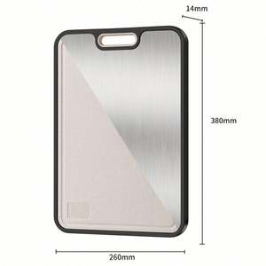 Tabla de Cortar de Titanio Puro de Alta Calidad con Doble Cara de Paja de Trigo PP, 26.5x38.3cm, 1.4cm de Grosor, Resistente a los Arañazos, Higiénica y Duradera - Product Image 6