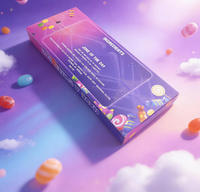 Boîtes à bonbons personnalisées avec impression couleur, impression sérigraphique à paillettes, bonbons personnalisés, boîte en carton avec insert