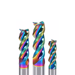 Fresa de aluminio cuadrada, punta de bola plana, 2 flautas, 4 flautas, herramienta de corte CNC, fresa de extremo de carburo sólido de tungsteno - Product Image 3