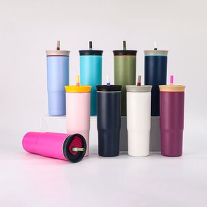 Vaso Térmico Minimalista de 24 oz para Auto, de Acero Inoxidable 304, Doble Pared, Aislamiento al Vacío, 6-12 Horas de Retención de Temperatura, para Bebidas al Aire Libre - Product Image 1