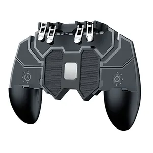 Controle de jogos para celular com botão, joystick para fone de ouvido, controle de jogo, 6 dedos e linkage