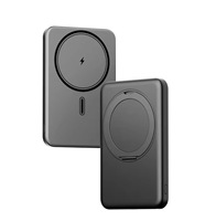 Cargador Portátil Inalámbrico de Polímero de Litio de 10000 mAh con Rotación de 360°, 22.5W/20W, Carga Rápida, Pantalla LED, Doble Interfaz y Soporte, de Excelente Calidad