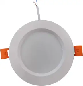 Luminária led downlight regulável branca quente fria, 5w 9w 12w 20w, à prova d' água, 3 cores, luminária embutida de teto