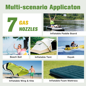 Bomba de Aire Inteligente Recargable de Doble Etapa con Apagado Automático para Tablas de Paddle <span class=keywords><strong>Surf</strong></span>, Kitesurf, Tiendas de Campaña y Colchones Inflables - Product Image 4