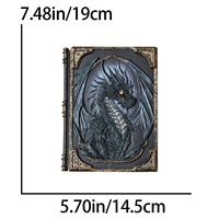Nouveau produit Dragon Relief Design cahier exquis Dragon sculpture rétro cahier décoration livre ornement