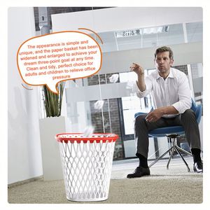 Cubo de basura de baloncesto redondo y naranja con diseño de patente exclusiva logotipo personalizado cesta de papel de oficina aceptable - Product Image 6