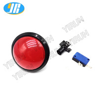 Boutons poussoirs LED en plastique pour borne d'arcade, 12V, dôme de 60 mm (2,36 pouces), pour modèle 529, pour centres de jeux