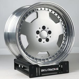 17 18 inch hợp kim hành khách xe rim bku 2-mảnh tùy chỉnh 5x112 cho Mercedes Benz 190e W126 W140 w201 <span class=keywords><strong>W123</strong></span> 280se W124 giả mạo bánh xe - Product Image 1