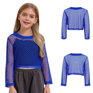 Top Professionale per Bambine Stile Jazz Hip Hop, Traspirante, Manica Lunga in Rete, Abbigliamento da Danza Personalizzato - Product Image 2