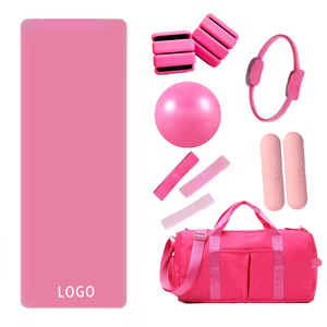 Kit d'accessoires d'haltères en silicone pour musculation, tapis de yoga en caoutchouc PU noir pour fitness et <span class=keywords><strong>Pilates</strong></span>, tapis de <span class=keywords><strong>sol</strong></span> - Product Image 5
