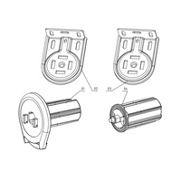 2023nuevo diseño de alta calidad 38mm persianas enrollables embrague para 1 1/2 "tubo rollease en componentes de cortina persianas enrollables embrague