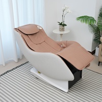 Sillón de Masaje Reclinable Moderno de Gravedad Cero con Detección Corporal Inteligente, Calefacción Lumbar y Altavoz Bluetooth para Hogar y Oficina