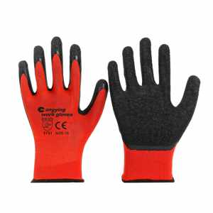 CHAUNGYING Guantes DE TRABAJO baratos Guantes de trabajo de punto recubiertos de látex de concha de algodón Guantes DE TRABAJO Construcción - Product Image 2