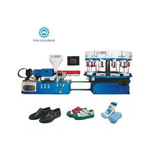 Automatische einfarbige PVC TPR Sports chuh Obermaterial Lasting DIP Outsole Injection Machine Schuh veredelung maschinen