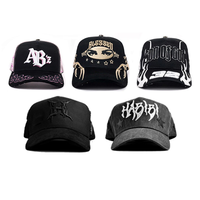 Gorra de gamuza de alta calidad G5, personalizada con logotipo bordado en 3D, visera curva, ajustable, de 5 paneles, estilo Baez