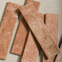 Carreaux en céramique émaillée 75x300mm, antidérapants, texture pierre, design moderne, durables, antibactériens, pour murs et sols
