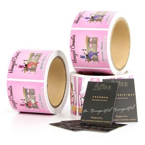 Autocollants personnalisés imperméables blancs de luxe avec logo argenté, autocollants rectangulaires réfléchissants, étiquettes de bougies parfumées privées - Product Image 6