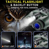 Gafas de Visión Nocturna Digitales, Binoculares Infrarrojos, Detección IR de 600 m, Telémetro Láser, Cámara de Visión Nocturna para Observación en Exteriores