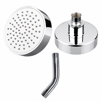 Ensemble de douche à main en acier inoxydable haute pression pour salle de bain, mural, chromé, moderne, réglable, économiseur d'eau, avec support de tuyau, luxe