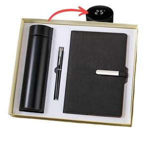Nouvelle fiole sous vide promotionnelle personnalisée et stylo et clé USB 16g et cahier ordinaire A5 et haut-parleur et banque d'alimentation coffrets cadeaux articles - Product Image 2