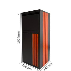 Nhà gói không thấm nước bên ngoài kim loại thép Thư thư Hộp Thư bài freestanding ngoài trời thông minh bưu kiện giao hàng thả hộp - Product Image 4