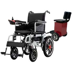 Fauteuil roulant manuel multifonctionnel pour adultes Fauteuil roulant pliant rembourré Repose-pieds amovibles Accoudoirs réglables - Product Image 1