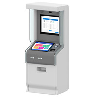 Distributeur de cartes Scanner de code-barres à changement de pièces Kiosque de paiement par carte Kiosque de paiement de factures d'assurance Kiosque à double écran avec imprimante a4