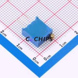 ตัวต้านทาน/โพเทนชิโอมิเตอร์แบบปรับได้สำหรับ3296W-503-LF ผ่านชิ้นส่วนรู (THT)-3P, ตัวต้านทาน9.5x4.8มม. 50Kohm 10% 500 250mw ppm. - Product Image 2