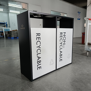Poubelle de rue personnalisée, bac à déchets de recyclage, poubelle extérieure pour parc, poubelles pour zone commerciale, poubelle à déchets, bac à ordures extérieur - Product Image 6