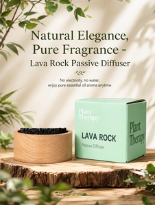 Diffuseur d'aromathérapie solide passif, boîtier en bois naturel et <span class=keywords><strong>pierre</strong></span> volcanique, réutilisable, vente en gros B2B - Product Image 2
