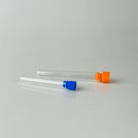 Tubo de Orina de Plástico Transparente de Alto Brillo para Centros de Investigación Médica, Base Redonda Lisa para Pruebas Bioquímicas de Orina