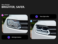 AURON VW Amarok 2010-2022 Phare avant à LED pour feux de croisement, kit de modernisation/amélioration, haute luminosité 6000 lm 6000K 12V 36W, neuf, garantie 6 mois