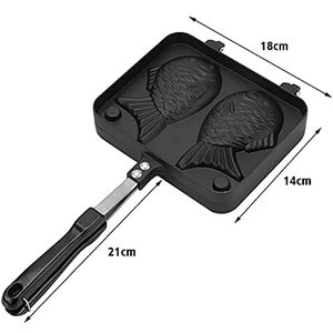 Moule à sandwich portable populaire, plaque de cuisson en aluminium pour usage extérieur, grill à gaufres double face pour le petit-déjeuner - Product Image 1