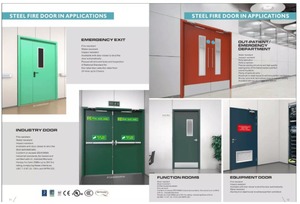 <span class=keywords><strong>Puerta</strong></span> Metálica Hueca de Acero Resistente al Fuego por 3 Horas con Placa de Apoyo y <span class=keywords><strong>Barra</strong></span> de Empuje - Product Image 6