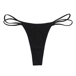 Tanga de mujer de cintura alta con encaje festoneado, de moda, ultra suave, sin costuras, esencial para el día a día, ropa interior cómoda e informal - Product Image 6